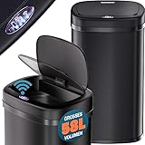 Monzana® Sensor Mülleimer Küche 58 L Automatik mit Bewegungssensor Soft-Close-Deckel...