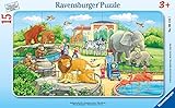 Ravensburger Kinderpuzzle - 06116 Ausflug in den Zoo - Rahmenpuzzle für Kinder ab 3...