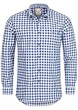 Stockerpoint Trachtenhemd OC-Franzl | kariert | modern Fit M Blau