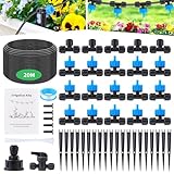 Forever Speed Bewässerungssystem 60PCS Garten Bewässerung Kit [20M...