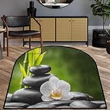TropicalLife Zen Basalt Orchidee Bambus Teppich Wohnzimmer Teppich 120 x 160 cm Zen Area...