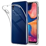 NEW'C Hülle für Samsung Galaxy A20e, [Ultra transparent Silikon Gel TPU Soft] Cover Case...