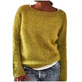 FASLOLSDP Norweger Pullover Damen Sweatshirt Weihnachten Damen Casual Strickpullover...