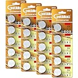 GutAlkaLi 20 Stück CR2032 3V Batterien CR 2032 Knopfzelle (Lithium Knopfzellen...