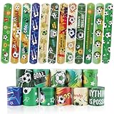 48 Stück Schnapparmband Kinder für Mitgebsel Kindergeburtstag Klatscharmband Fußball...
