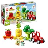 LEGO DUPLO My First Obst- und Gemüse-Traktor, Geschenk Spielzeug zum Basteln, Sortieren...