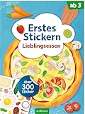 Erstes Stickern – Lieblingsessen: Über 300 Sticker | Erstes Stickerheft für...