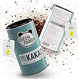GREEN PANDA® BIO Rohkakao aus Premium Kakaobohnen | Bio Kakaopulver stark entölt und...
