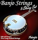 Adagio Musical Instruments Pro 5-saitige Banjo-Saiten Pack BAN5