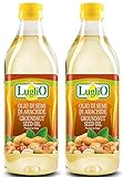 Erdnussöl 2 Liter (1 Liter, 2er Pack) Speiseöl für eine Gesunde Ernährung Von Olio...