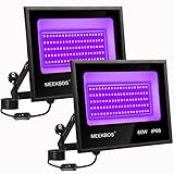 Schwarzlicht Strahler, 2 Stück 60W UV LED Schwarzlichtlampe,IP66 Wasserdicht Outdoor UV...