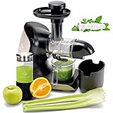 GREEN-PRESS KERAMIK Horizontaler Slow Juicer mit Keramik Pressschnecke BPA-frei...