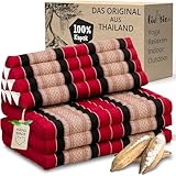 livasia Thaikissen 3 Auflagen für Paare XXL - 190x80x8cm - Dreieckskissen...