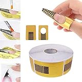 1 Rolle (500 Stück) Nagel Schablonen -Selbstklebende Nagelschablonen...