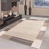 Taracarpet Moderner Kurzflor Designer-Teppich für Wohnzimmer Schlafzimmer und...