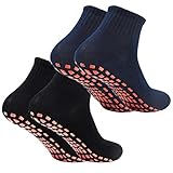 2Paar Anti-Rutsch-Socken Yoga Socken Rutschsocken Stopppersocken ABS Socken für...