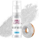 Waysroma Essbarer Glitzer Spray 5g Weiß