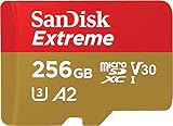 SanDisk Extreme microSDXC UHS-I Speicherkarte 256 GB + Adapter (Für Smartphones,...