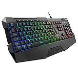 Sharkoon Skiller SGK4 Gaming Keyboard RGB, N-Key-Rollover, (Deutsches Tastaturlayout),...