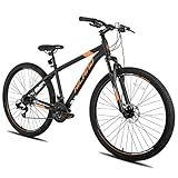 HILAND 29 Zoll Mountainbike MTB Hardtail mit Speichenrädern 431MM Aluminiumrahmen 21 Gang...