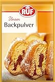 RUF Backpulver, Backtriebmittel für Kuchen, Brötchen, Waffeln und Plätzchen,...