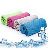 EPFHR 100 x 30cm Kühltuch 4er Set,Microfaser Kühltücher,Sport Fitness...