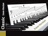 TonGenau® Klaviatur Schablone extradünne 1mm Version - Klavier lernen leicht...