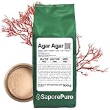 SaporePuro AGAR AGAR Pulver 500 GR – Natürliches Geliermittel GLUTENFREI –...