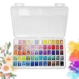 Aquarell-Malset Mit 60 Farben, Meta-llic Aquarellfarben, Perlglanz-Aquarellfarben-Set,...