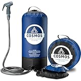 Cosmos Campingdusche - Tragbare Aussendusche mit Fuß-Wasserpumpe, Tragetasche,...