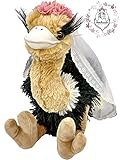 hochzeitsMONSTER - Brautstrauß Plüschtier 42cm **NEU** Vogel Strauß Stofftier Partygag...