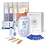 FORA 6 Connect | 4-in-1 Blutzucker-, Keton-, Cholesterin-, Harnsäure-Messgerät...