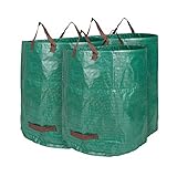 Edaygo Gartenabfallsack Laubsack Gartensack aus Polypropylen-Gewebe (PP), 272 Liter, 3...