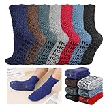 Zuimei Flauschige Herren-Socken, 7 Paar, Winter-Thermo-Socken für Herren, rutschfeste...
