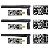 Nowel 3 StüCke NRF24L01+PA+LNA Transceiver Modul mit Antenne 2,4 GHz 1100M + 3 StüCke...