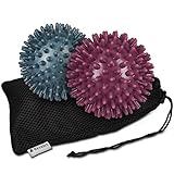 Navaris 2x Igelball mit Noppen - 2er Set Igel Ball Massageball - Massage für...
