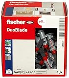 fischer DuoBlade, selbstbohrender Gipskartondübel, starker Dübel für einfache Montage...