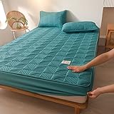 Bettlaken FüR Topper,Extra Soft Quilted Mattress Protector,Fully Fitted Luxury Bed...