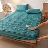 Bettlaken FüR Topper,Extra Soft Quilted Mattress Protector,Fully Fitted Luxury Bed...