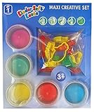 Feuchtmann 628.0523 - Kinder Soft Knete Creative Set, 22-teilig, 5 Dosen mit je 80 g