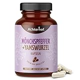 Mönchpfeffer + Yamswurzel Kapseln 120 Stück | mit Biotin, Vitamin B6 und...
