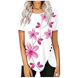 Langarmshirt Damen Blusenshirt Damen T Shirt Damen Übergrösse Weich T Shirt Klassische...