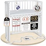 Babybay Boxspring Comfort Plus Beistellbett, weiß lackiert mit Matratze Classic Cotton...