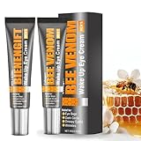 2Stück Collagen Bee Venom Wake up Eye Cream for Men, Bienengift Augencreme,Bee...