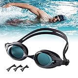 gatmove Schwimmbrille mit Sehstärke, Antifog Spray UV-Schutz HD Objektiv Schwimmbrille...