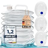 felix clover 4x10 L Wasserkanister faltbar lebensmittelecht & BPA Frei Stabiler...