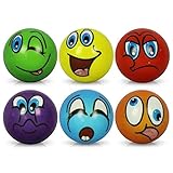 HC-Handel 6 x Stressball Streßball Knautschball Antistressball lustige Gesichter Softball...