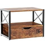 IBUYKE 2 Tier Desktop-Drucker Stand, Mehrzweck-Schreibtisch-Organisator, hölzerne Drucker...