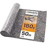 Hinrichs Malervlies 50m Rolle 180g/m² - Durchsickerungsschutz für Flüssigkeiten -...