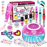 Herenear Nagelstudio Kinder Mädchen, Geschenke für Mädchen Nagellack Set,...